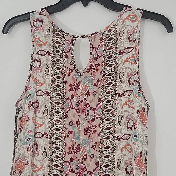 NAIF Boho Paisley Print Sleeveless Mini Dress in Soft Lightweight Fabric - Picture 5 of 8